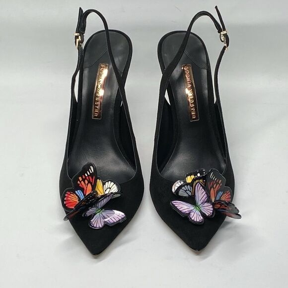 Sophia Webster Vanessa Butterfly Suede Slingback Pump size 41 - Picture 4 of 13